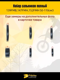 P+- B- Kt Rt Et Набор сальников (полный) для 139FMB,147FMH,152FMH 50-110см3