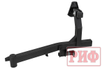 Калитка с фаркопом в штатный задний бампер Toyota Land Cruiser 200 2008-2015 под штатное колесо, с подсветкой номера РИФ