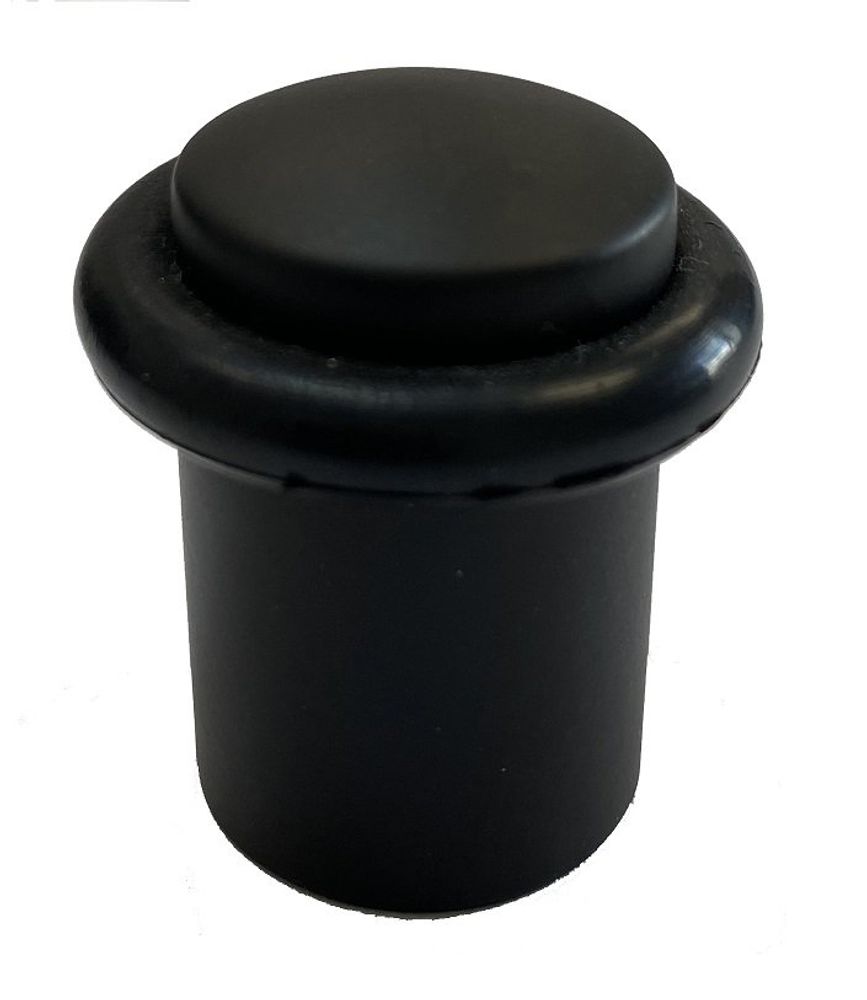 Дверной ограничитель DS2 BL (d30; h40) (черный) Дверной ограничитель DS2 BL (d30; h40) (черный)