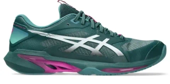 Мужские кроссовки теннисные Asics Solution Speed FF 4 - dark neptune/white