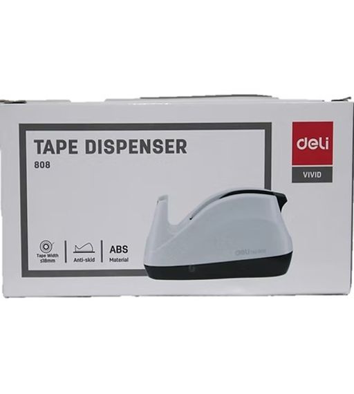 Skotç dispenseri / Диспенсер для скотча / Scotch tape dispenser Deli 808 (çəhrayı)