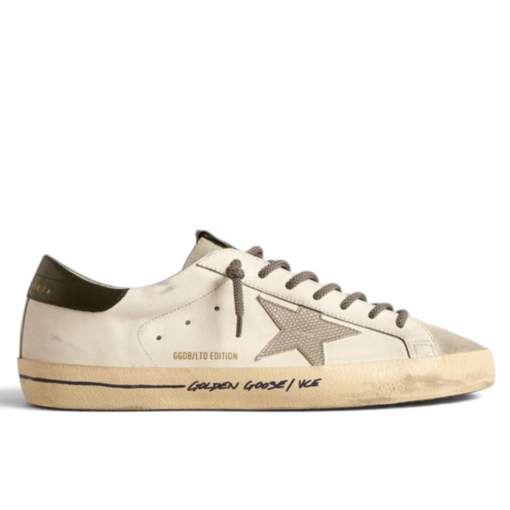 Men's Super Star LTD with croc-print star and green heel tab