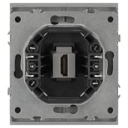 Розетка ЭРА Arktik 16-3114-03 HDMI алюминий | Эра Arktik
