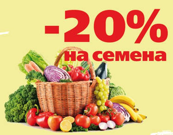 Скидка на все семена в июле -20%