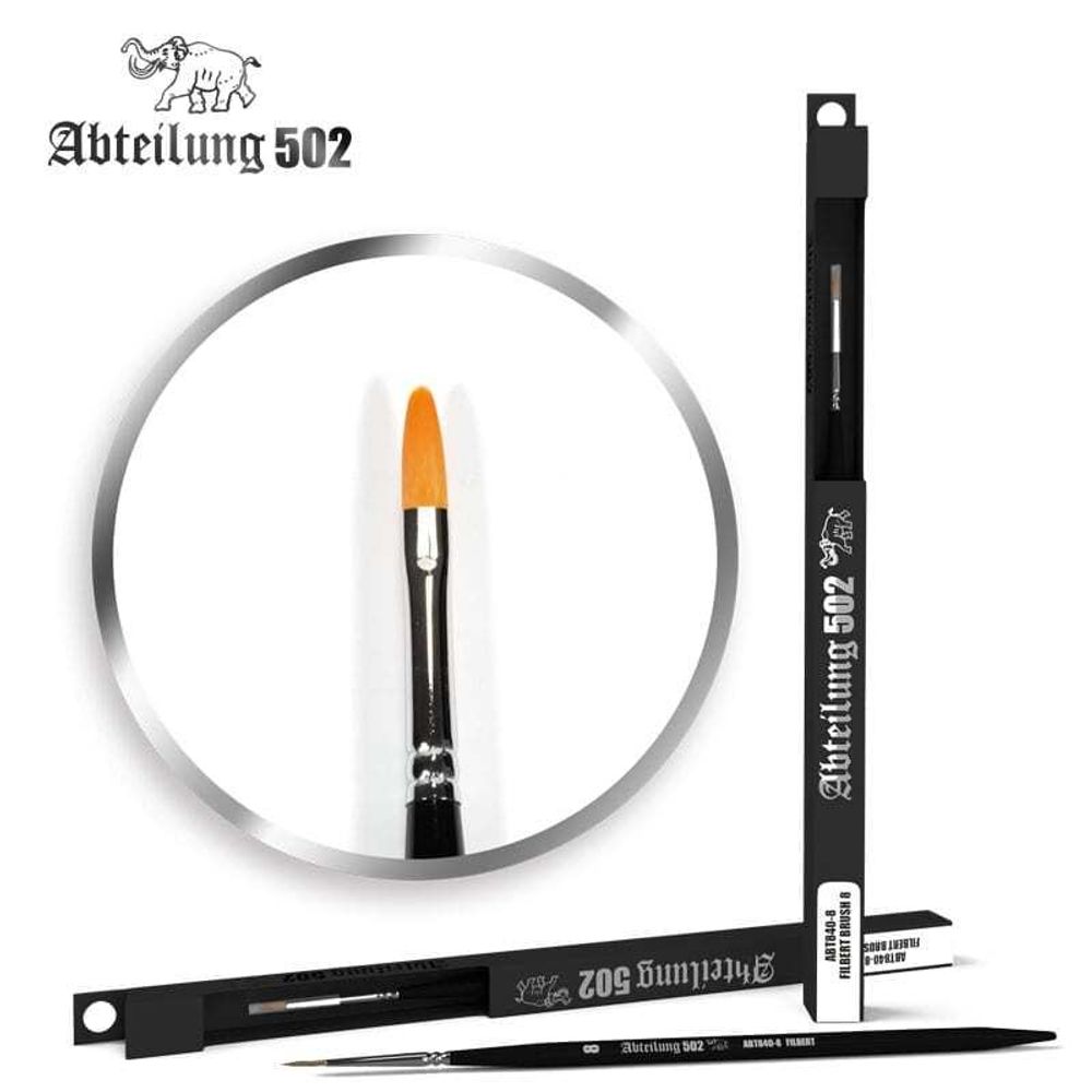 Кисть AK Interactive Filbert Brush 8