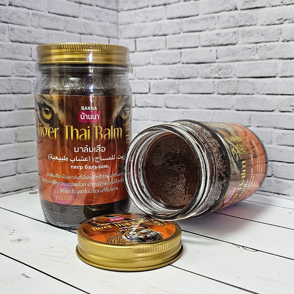 Бальзам BANNA черный Тигровый Tiger Thai Balm 200 гр