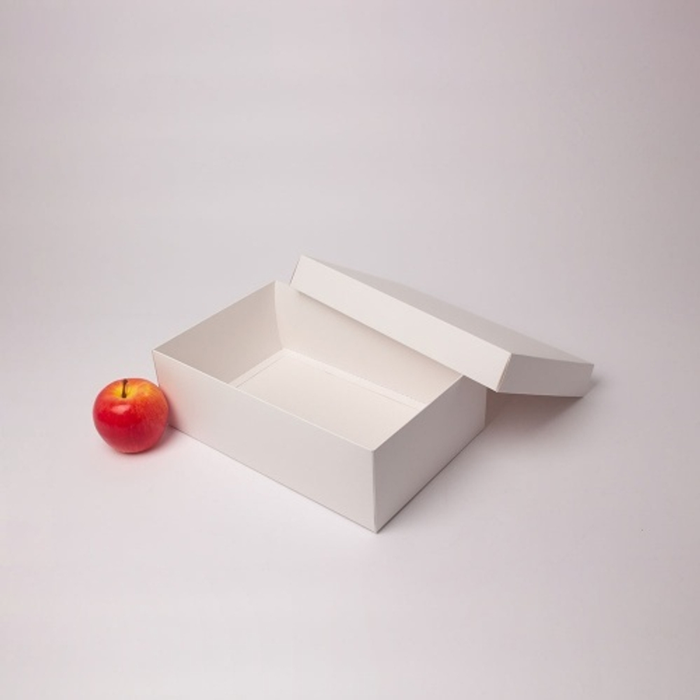 Коробка крышка-дно 30x10x20, белый, картон