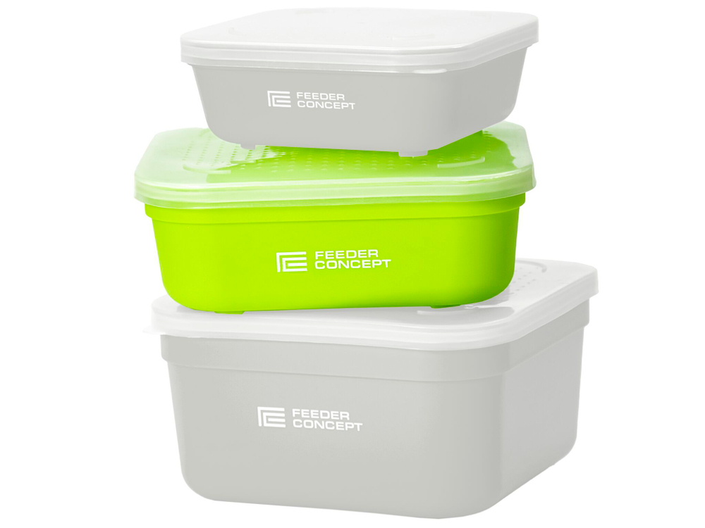 Коробка рыболовная для наживки с крышкой FC FEEDER BAIT BOX р.M