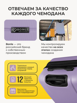 Набор S/L ручная кладь и большой Лавандовый