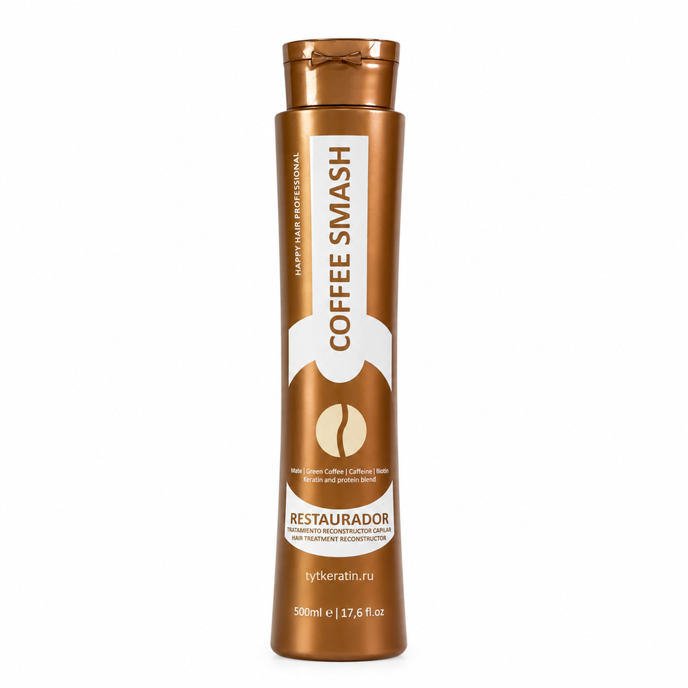 Happy Hair Кератин Сильный Coffee Smash Reconstructor для выпрямления кудрявых волос