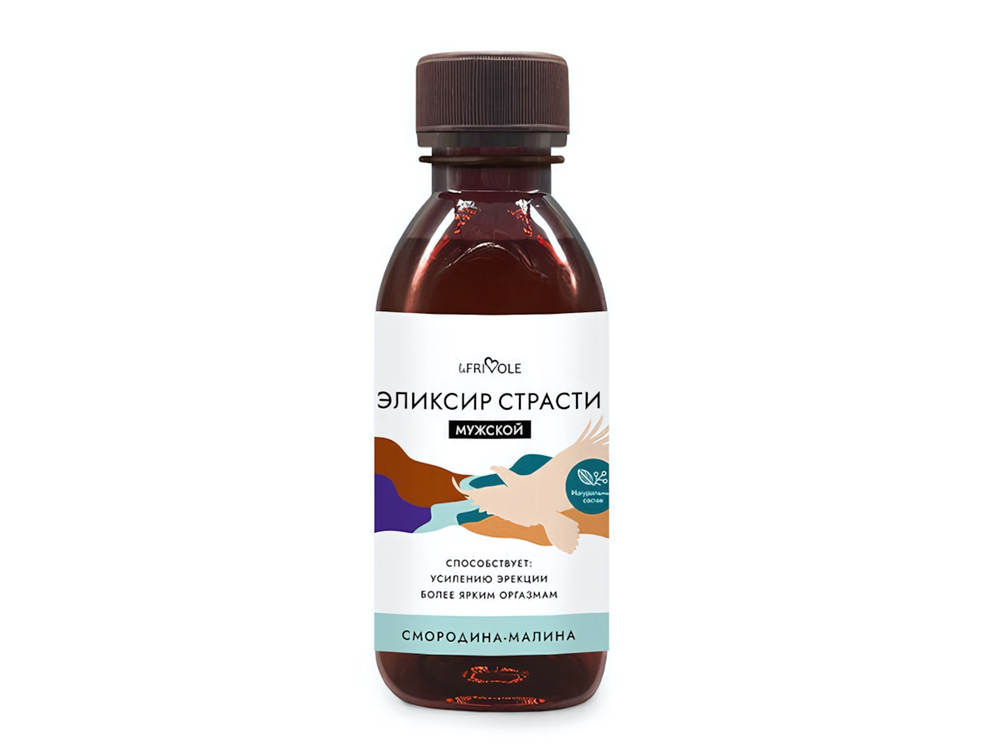Мужской Эликсир страсти (Смородина-малина) 250мл (Цвет: прозрачный)