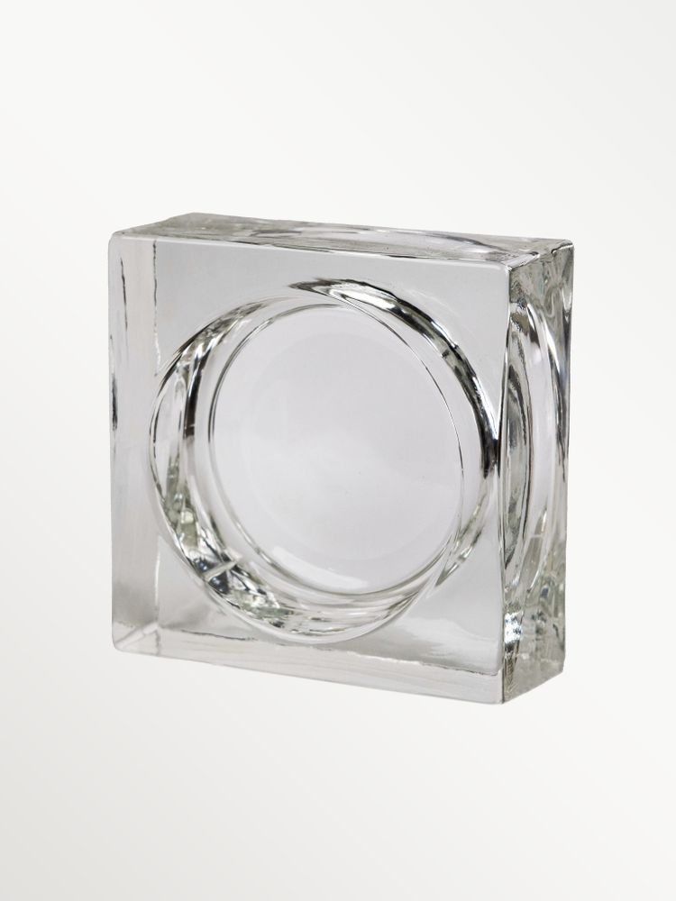 Стеклянный кирпич Glassio Линза бесцветный 15x15x6 см