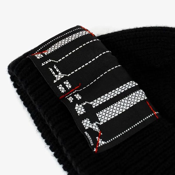 Шапка Nosebleed Two Distressed Beanie черная - фото 4
