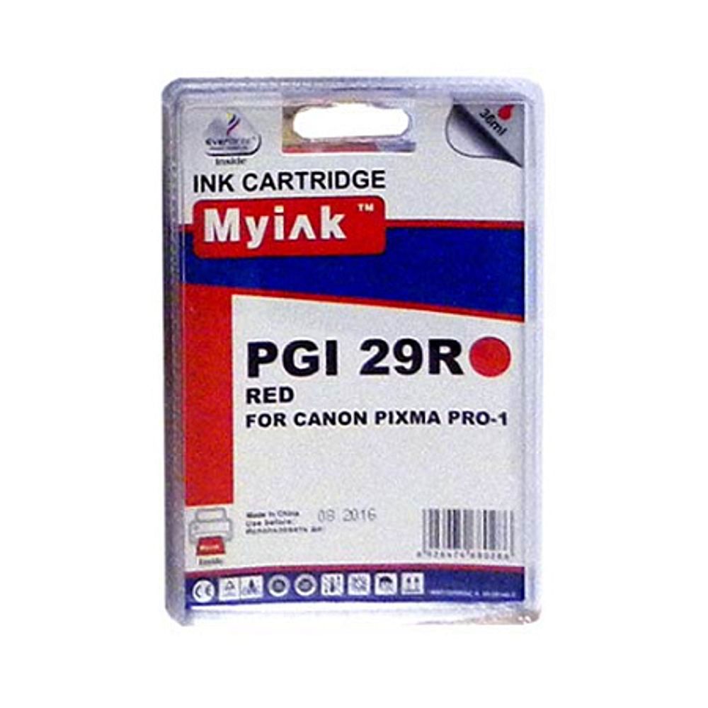 Картридж MyInk, аналог CANON PGI-29R для PIXMA PRO-1 Red