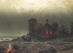 "Аскольдова могила в Киеве". Литография В.Тимма. 1862г. - редкая литография
