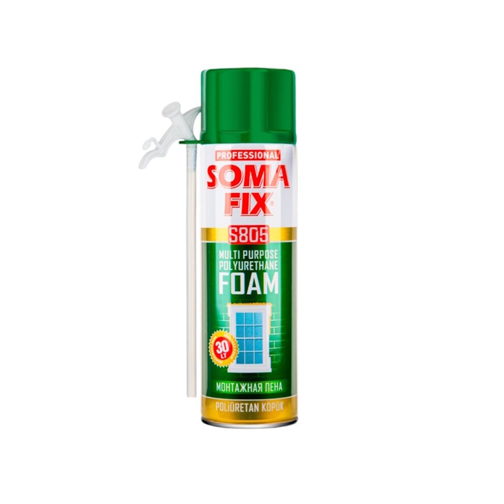 Пена монтажная SOMA FIX   500мл всесезонная  30л  / S805