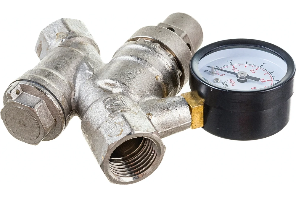 Редуктор давления с фильтром и манометром (2-5 бар; 1/2") Valtec VT.082.N.04