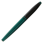 Черная ручка-роллер Cross Calais Matte Green and Black Lacquer