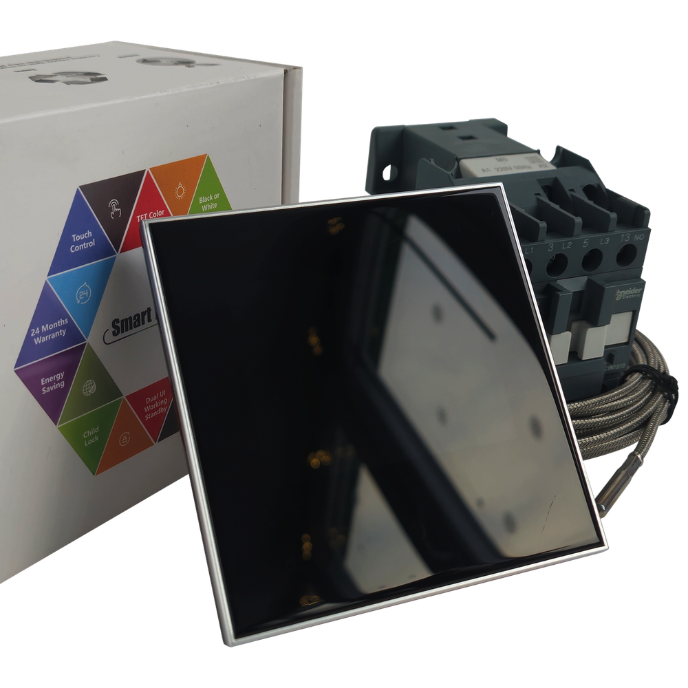 Steam&Water - Smart SAUNA CONTROLLER - Wi-fi контроллер управления электрокаменкой, в черном корпусе, в комплекте с термодатчиком и контактором