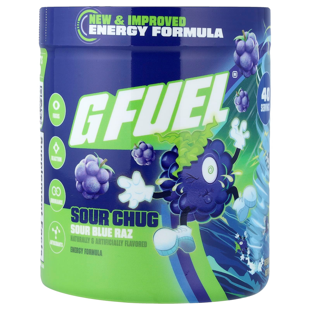 G FUEL, Energy Formula, Sour Chug, кислая голубая малина, 272 г (9,6 унции)
