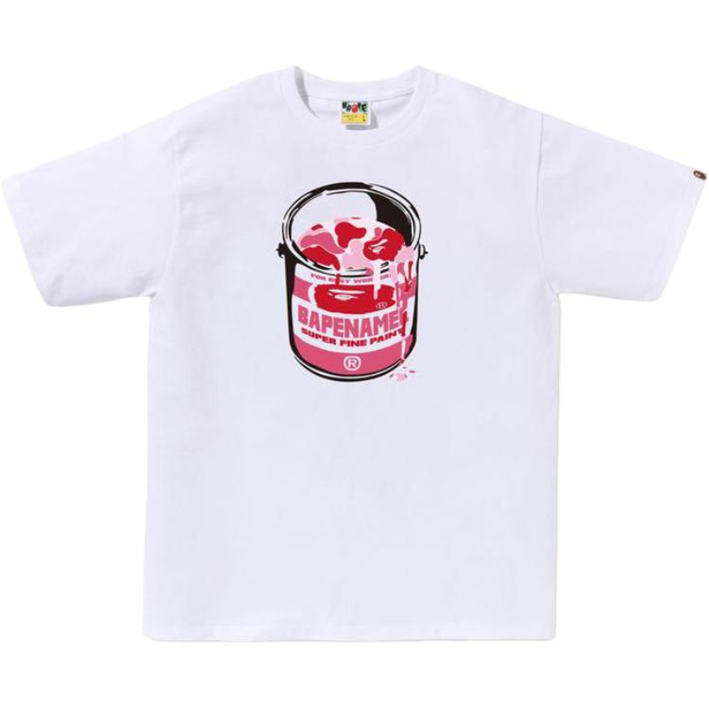 A Bathing Ape Bathing Ape Abc Camo Футболка Cotton Moderate Regular Straight Fit Summer 0zxtem011101q белый розовый