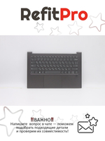 Верхняя панель с клавиатурой для ноутбука Lenovo Yoga C940-14 серая (5CB0U44230), оригинал