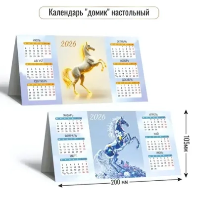 Календарь-домик настольный 2026 символ года