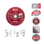 ХИТ! Пильный диск 10 х 30 х 1,8/1,2 A=15° ATB + 8° SHEAR Z64 для поперечного реза дерева Woodwork 27.210.64