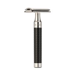 Т-образная бритва MUEHLE ROCCA, сталь, черный акцент, closed comb (R 96)