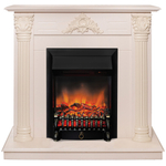 Каминокомплект Real Flame Stefania WT-F612 с очагом Fobos Lux Black RC