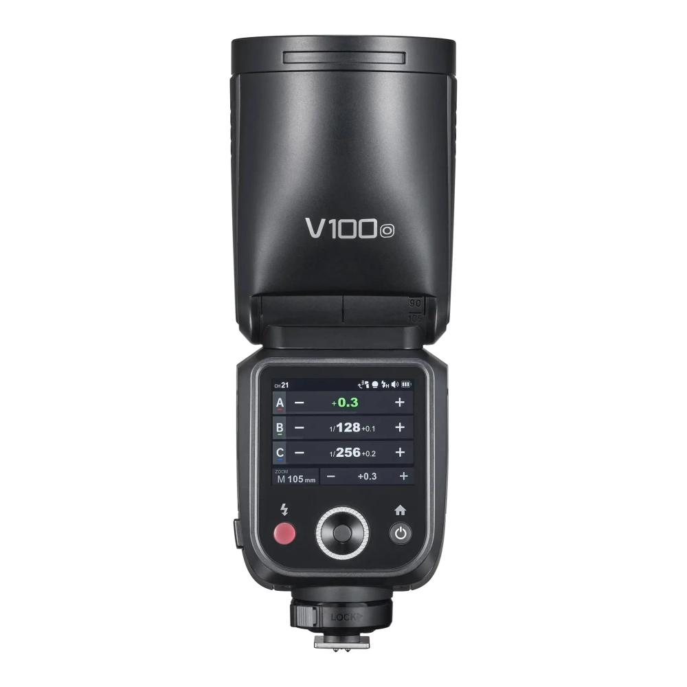 Вспышка накамерная Godox V100O TTL с круглой головкой для Olympus/Panasonic