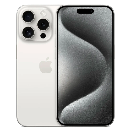 Смартфон Apple iPhone 15 Pro 256GB eSIM, White Titanium (Белый)