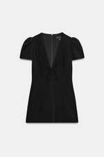 МИНИ-ПЛАТЬЕ С БАНТОМ — ZARA