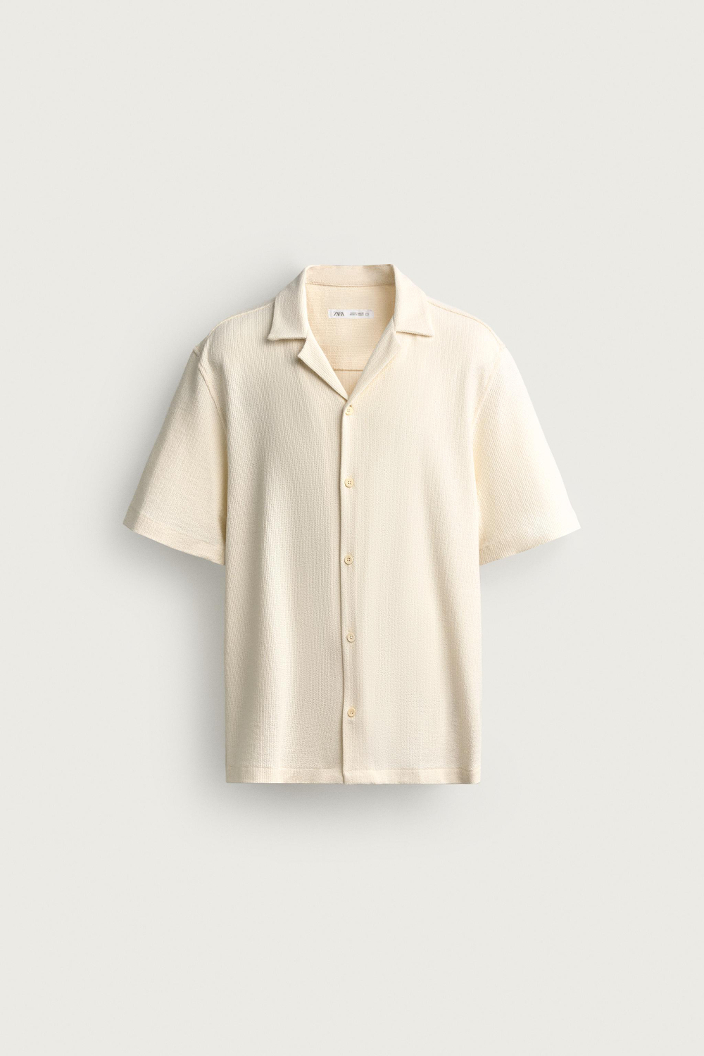 РУБАШКА С РЕЛЬЕФНОЙ ТЕКСТУРОЙ — ZARA