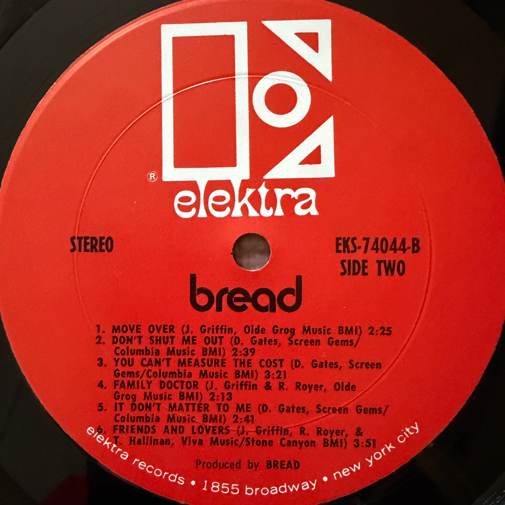 Bread ‎– Bread (США 1969г.)