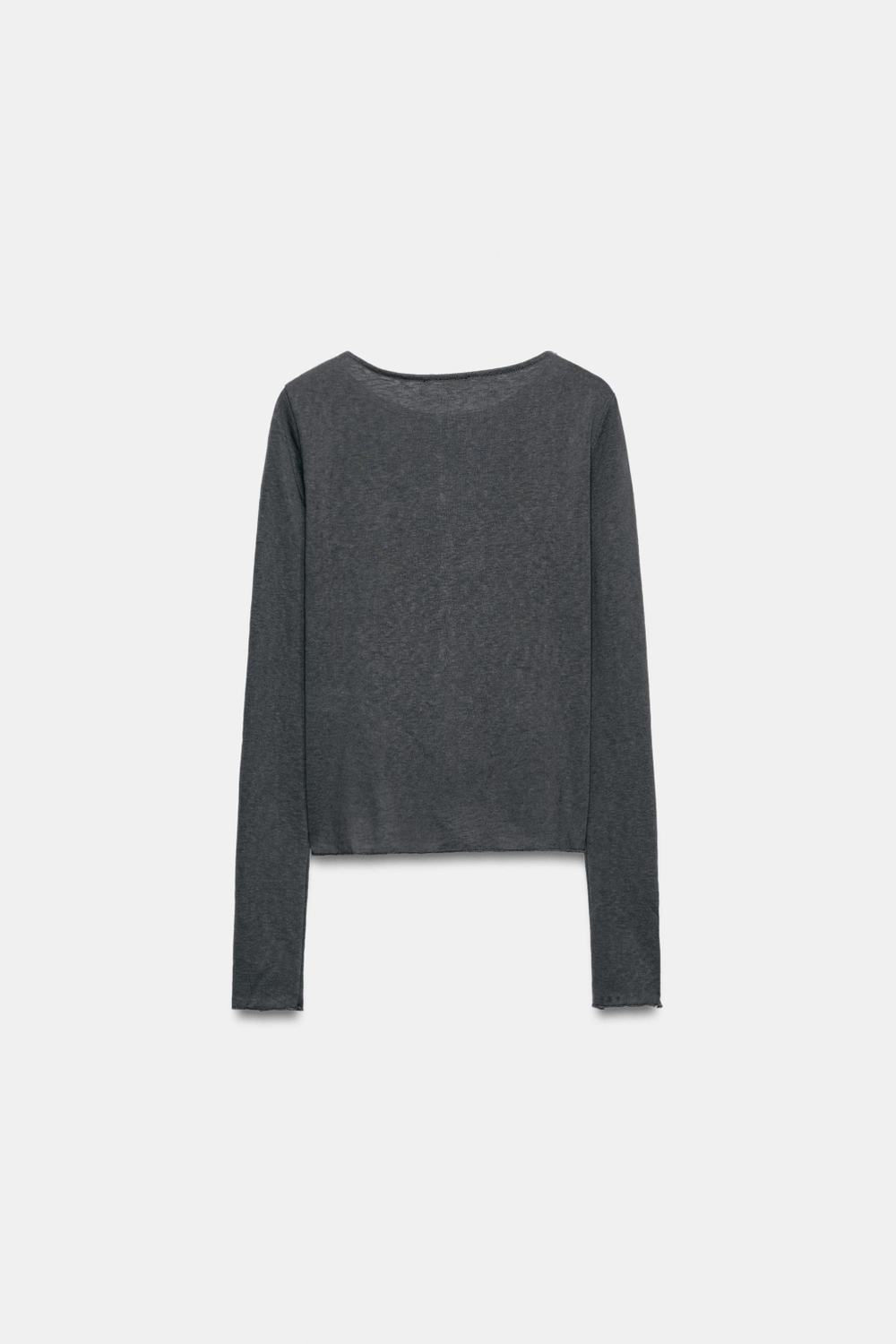 ФУТБОЛКА В СТИЛЕ РУСТИК НА ПУГОВИЦАХ — ZARA