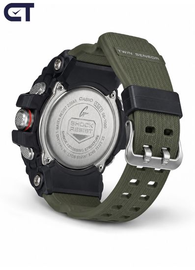 CASIO GG-1000-1A3DR G-SHOCK мужские наручные часы — MUDMASTER с компасом, термометром и грязезащитой