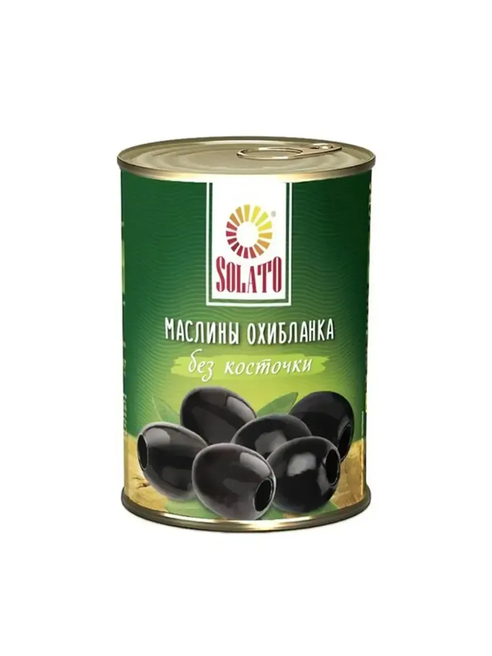 Маслины ОХИБЛАНКА б/косточки 300г SOLATO