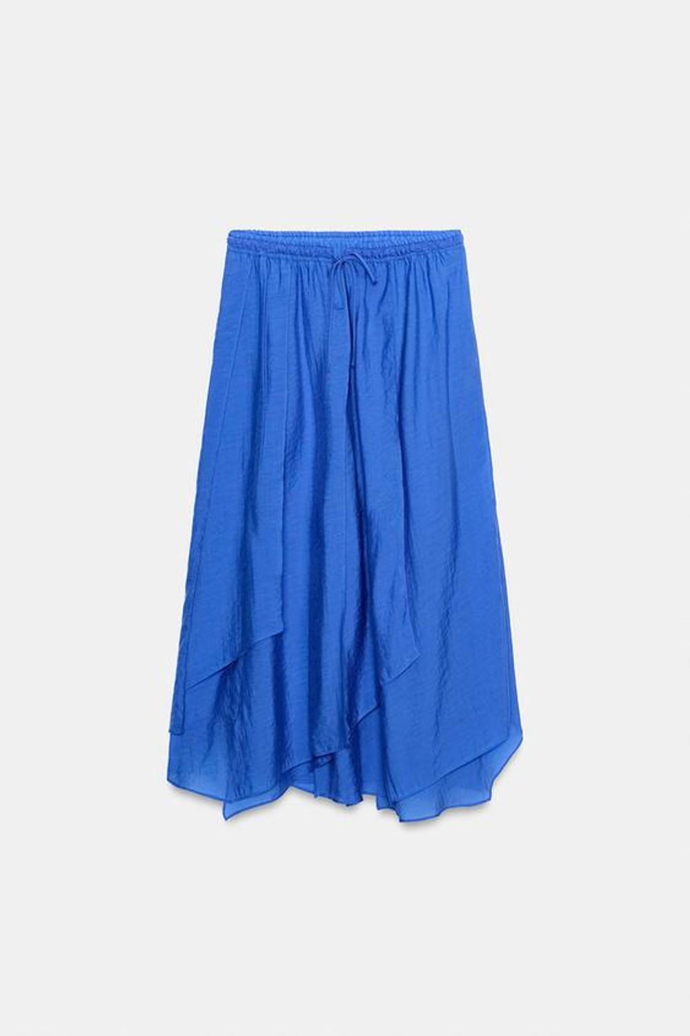 ZARA ЮБКА С ВОЛАНАМИ — ZW COLLECTION, СИНИЙ