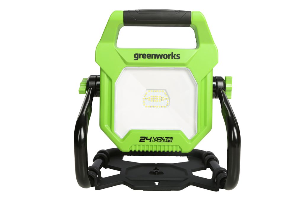 Фонарь светодиодный Greenworks, G24WL, 24В / 220В, 3401307 без АКБ и ЗУ