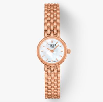 Tissot T058.009.33.111.00 женские с перламутром в розовом золоте LOVELY