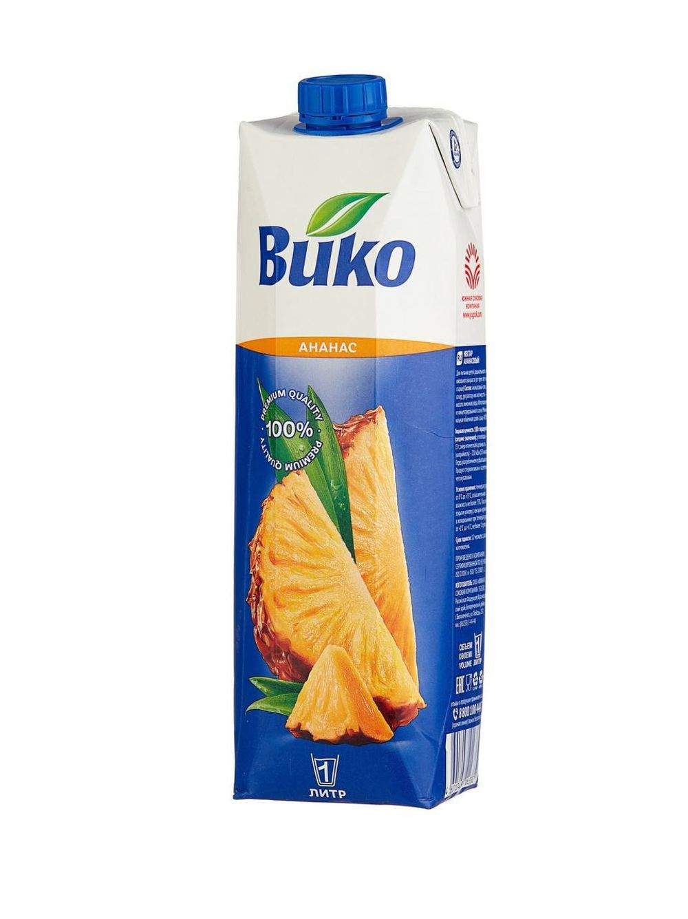 Сок Вико 1л ананасовый