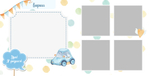 PSD-Шаблон фотокниги "It's a boy"