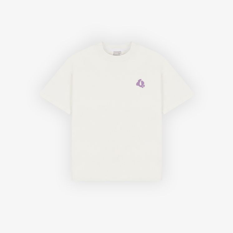 Футболка UNIFORM Heavy Bubble Blur, молочный/сиреневый