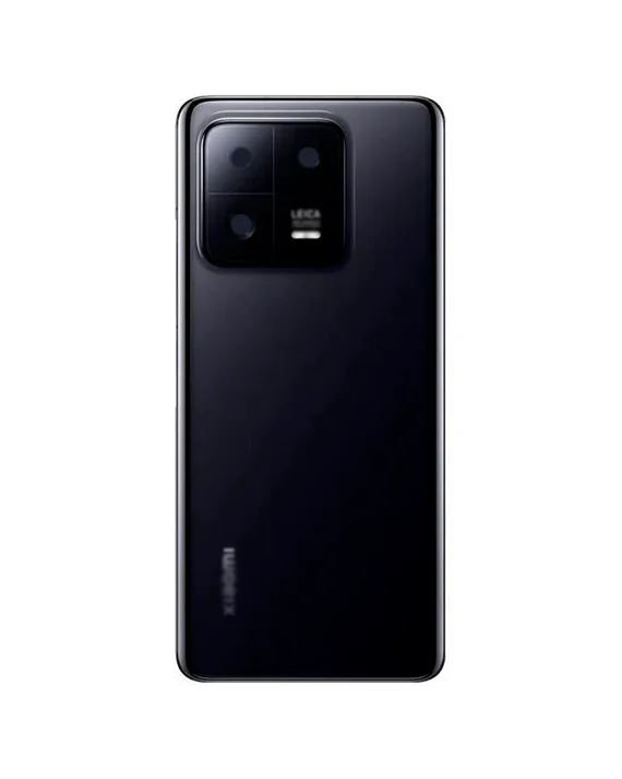 Задняя крышка для Xiaomi Mi 13 Pro (Черная) со стеклом камеры