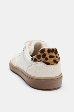ZARA КОМБИНИРОВАННЫЕ КРОССОВКИ BAREFOOT, БЕЛЫЙ
