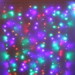 Гирлянда для дома ЗАНАВЕС «Мерцание» ш3,0* в2,5 м 480 ламп LED, прозрач.пров, авторежим, IP-20, Мультицвет (возможность соединения)