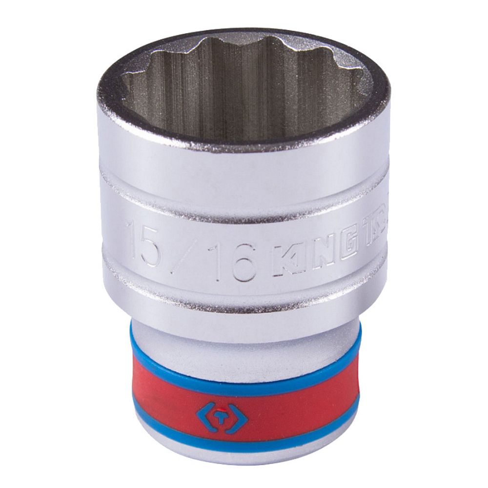 KING TONY (433030S) Головка торцевая стандартная двенадцатигранная 1/2", дюймовая 15/16" KING TONY (433030S) Головка торцевая стандартная двенадцатигранная 1/2", дюймовая 15/16"