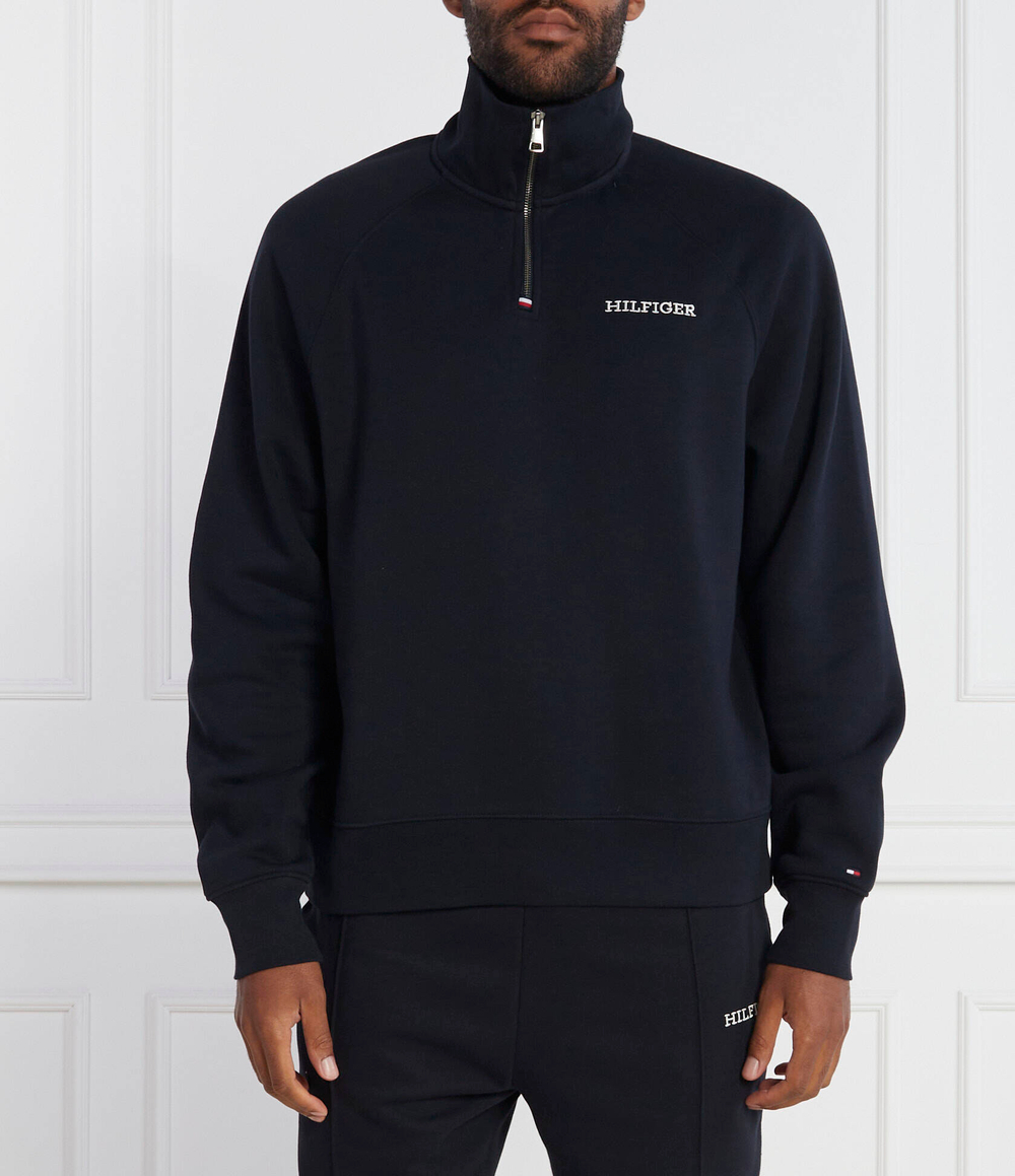 Худи MONOTYPE EMBRO HALF ZIP Tommy Hilfiger - темно-синий(MW0MW32737)