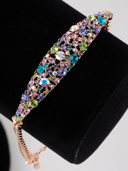 Браслет Россыпь из разноцветных камней Swarovski